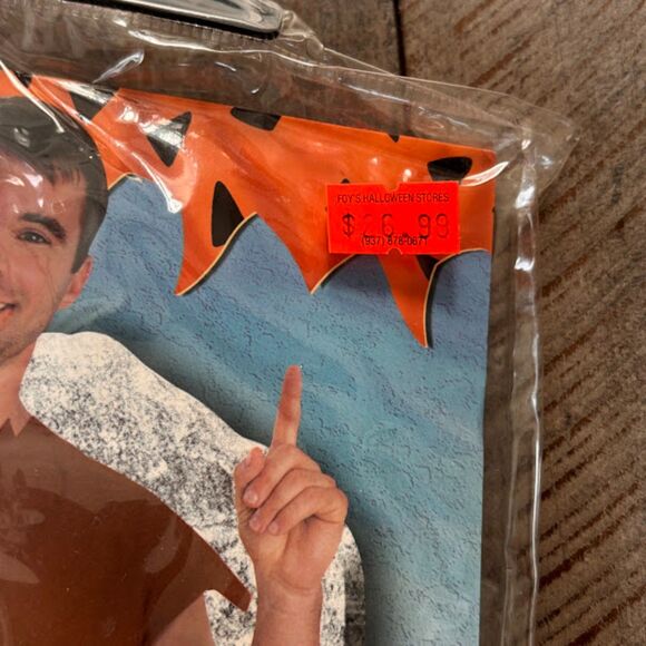 The Flintstones Classic Barney Rubble Adult Halloween Costume Size Medium - Picture 4 of 5